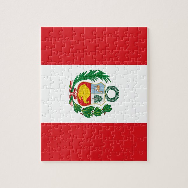 Quebra-cabeça Bandeira do Peru (Vertical)