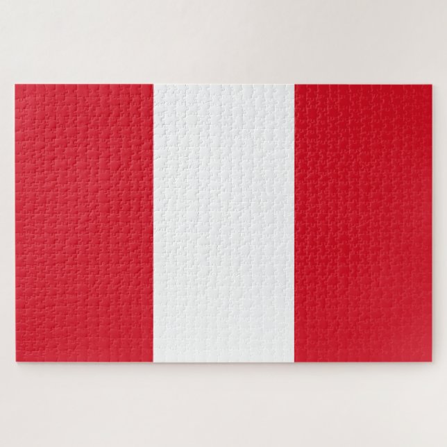 Quebra-cabeça Bandeira do Peru (Horizontal)