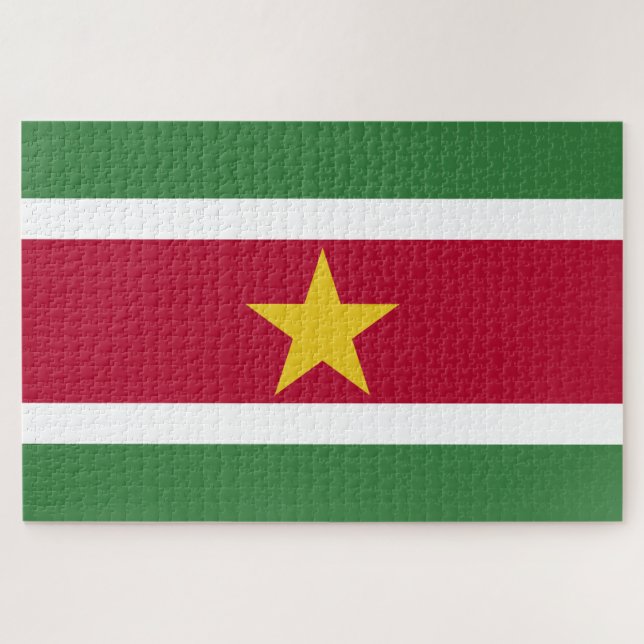 Quebra-cabeça Bandeira do Suriname (Horizontal)