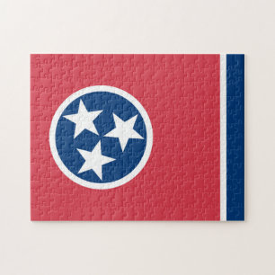 Quebra-cabeça Bandeira do Tennessee, EUA