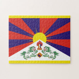 Quebra-cabeça Bandeira do Tibete livre