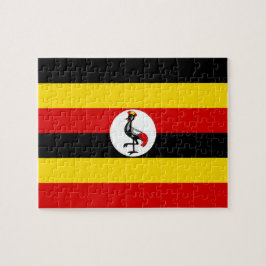 Quebra-cabeça Bandeira do Uganda