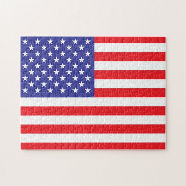 Quebra-cabeça Bandeira dos Estados Unidos da América (Horizontal)