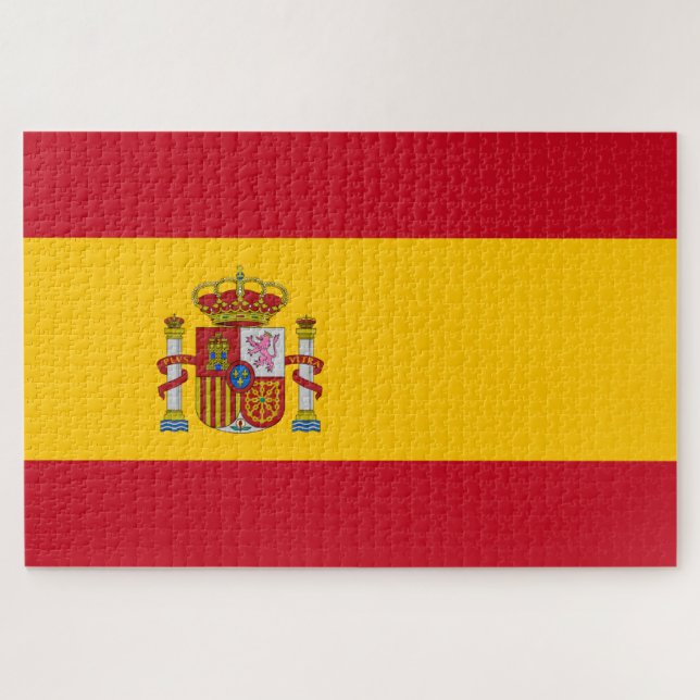 Quebra-cabeça Bandeira Espanhola (Espanha) (Horizontal)