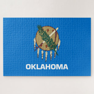 Quebra-cabeça Bandeira Estadual de Oklahoma
