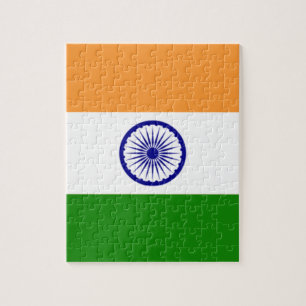 Quebra-cabeça Bandeira indiana de boa cor "Tiranga"