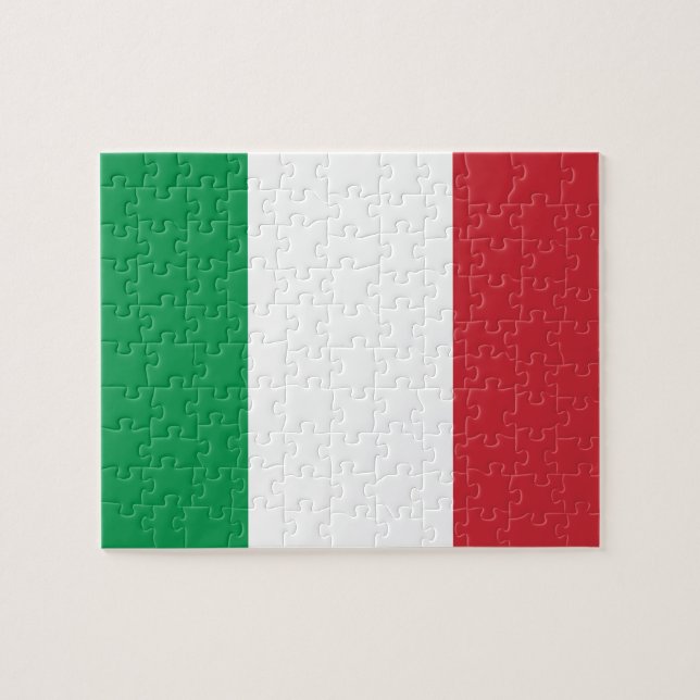 Quebra-cabeça Bandeira italiana (Horizontal)