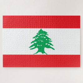 Quebra-cabeça Bandeira Libanesa (Bandeira do Líbano)