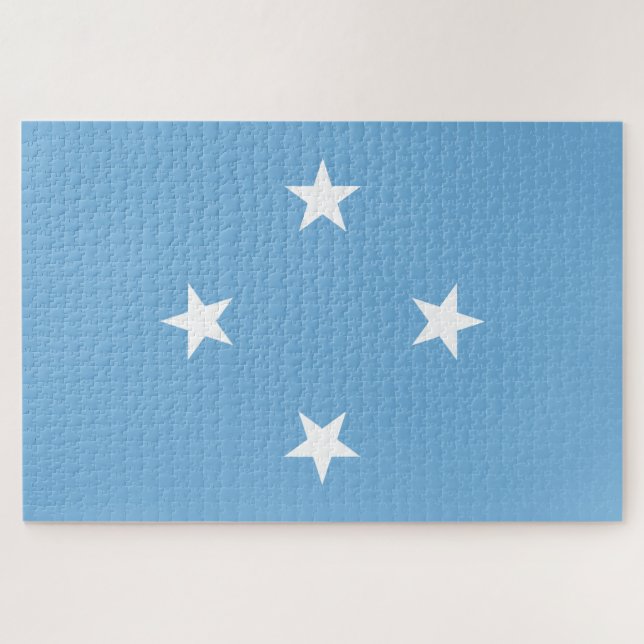 Quebra-cabeça Bandeira Micronésia (Estados Federados da Micronés (Horizontal)