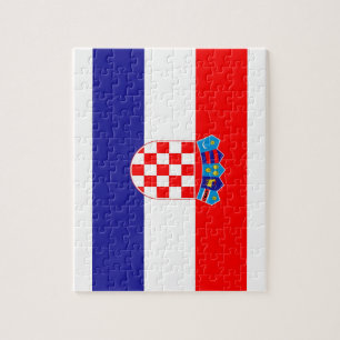 Quebra-cabeça Bandeira nacional do mundo de Croatia