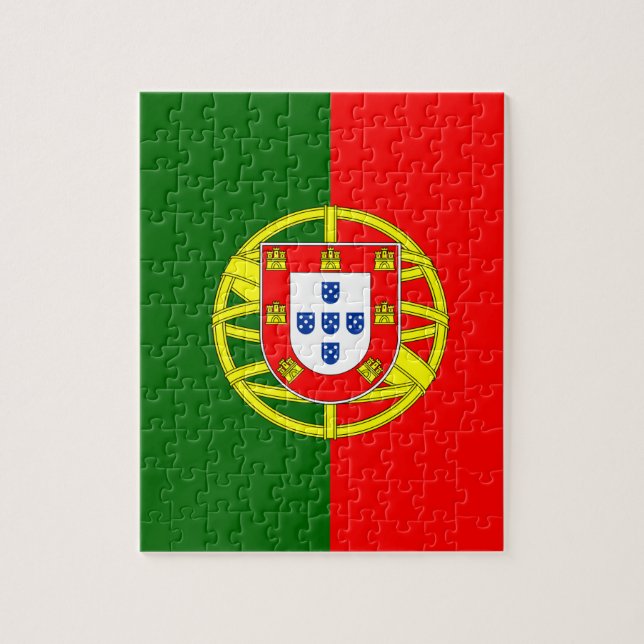 Quebra-cabeça Bandeira nacional do mundo de Portugal (Vertical)