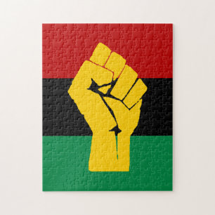 Quebra-cabeça Bandeira Pan-Africana de Energia Preta