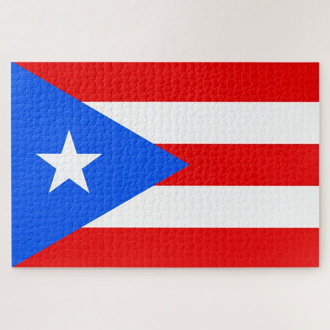 Quebra-cabeça Bandeira Porto Rico (Horizontal)