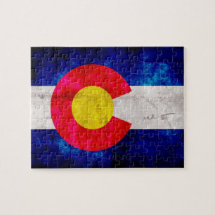 Quebra-cabeça Bandeira resistida do estado de Colorado do