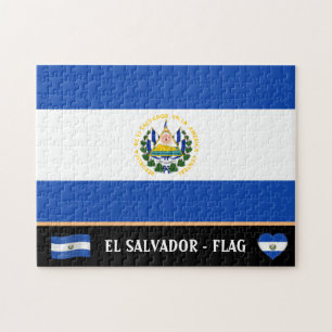 Quebra-cabeça Bandeira salvadorenha e país salvadorenho / El Sa