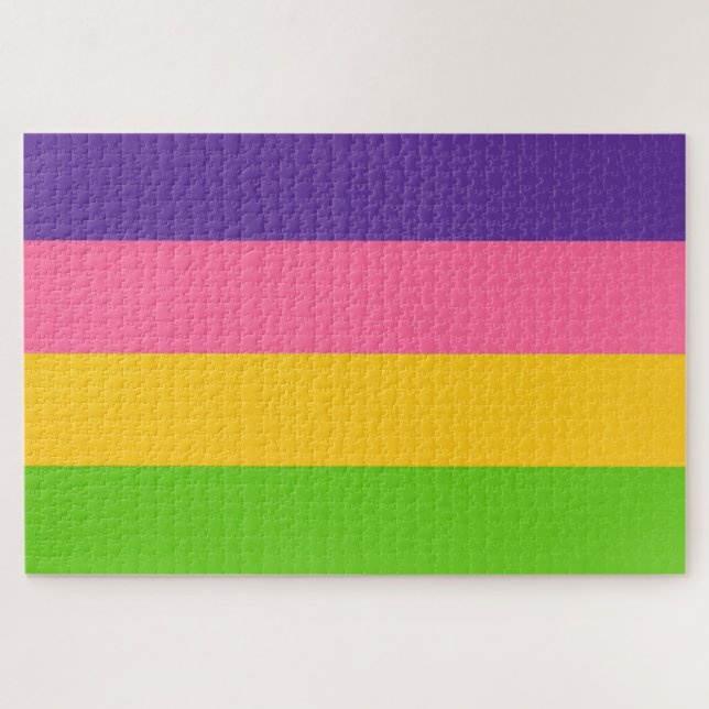 Quebra-cabeça Bandeira Sápica (Amor Lésbico) (LGBT) (Horizontal)