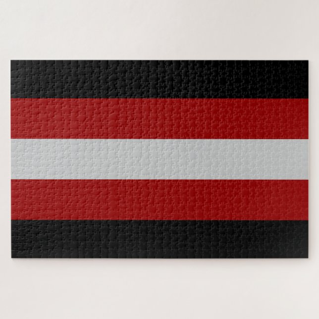 Quebra-cabeça Bandeira Satânica (Satanismo) (Horizontal)
