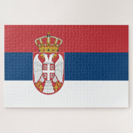 Quebra-cabeça Bandeira Sérvia
