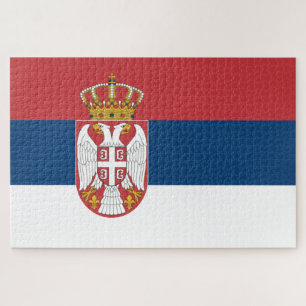 Quebra-cabeça Bandeira Sérvia