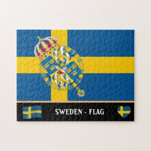 Quebra-cabeça Bandeira Sueca / Suecia Jigsee Puz