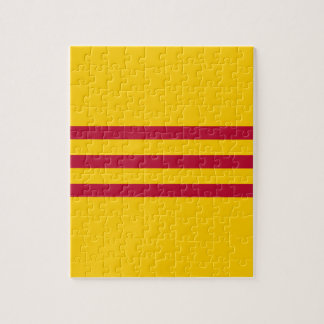 Quebra-cabeça Bandeira vietnamiana sul - đỏ do sọc dos