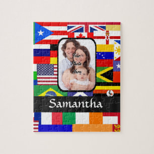 Quebra-cabeça Bandeiras personalizadas do mundo