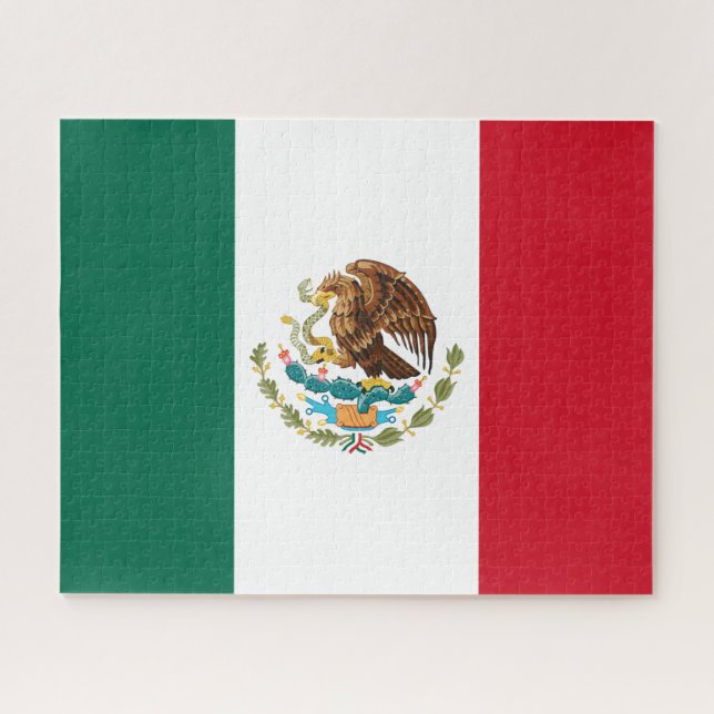 Quebra-cabeça Bandera do México Bandeira nacional mexicana (Horizontal)