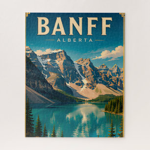 Quebra-cabeça 🏔️ Banff Alberta Lago de Montanha
