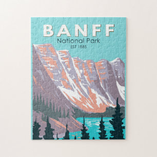 Quebra-cabeça Banff National Park Moraine Lake Vintage
