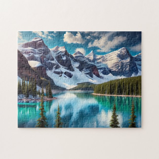 Quebra-cabeça Banff National Park Turquoise Lake, Canada Mount (Horizontal)