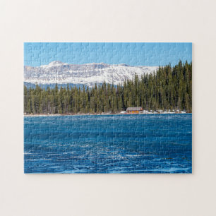 Quebra-cabeça Banheiro próximo ao Lago Louise - Banff, Canadá