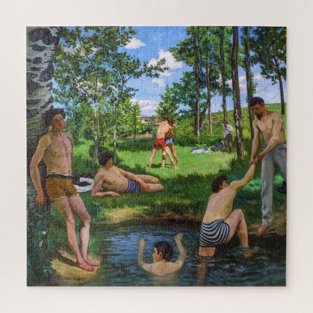 Quebra-cabeça Banhistas | Frédéric Bazille | (Vertical)