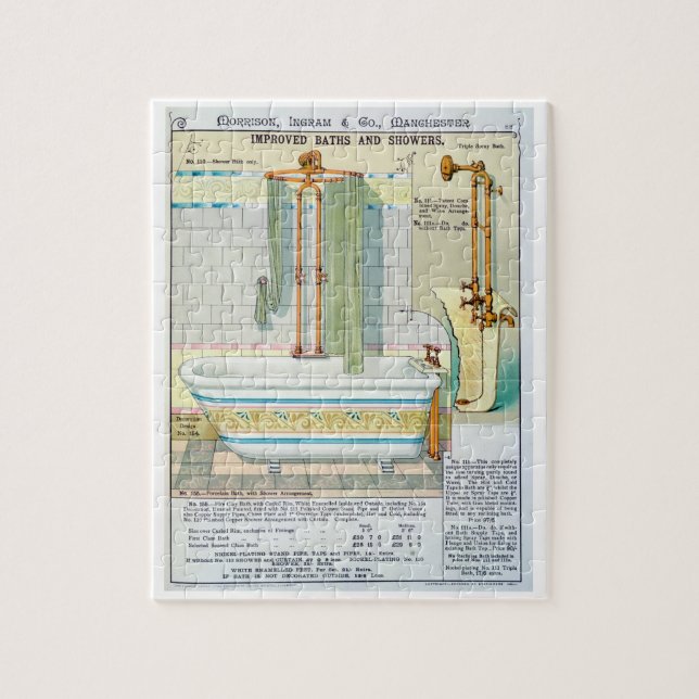 Quebra-cabeça Banhos e chás melhorados de um catálogo de san (Vertical)