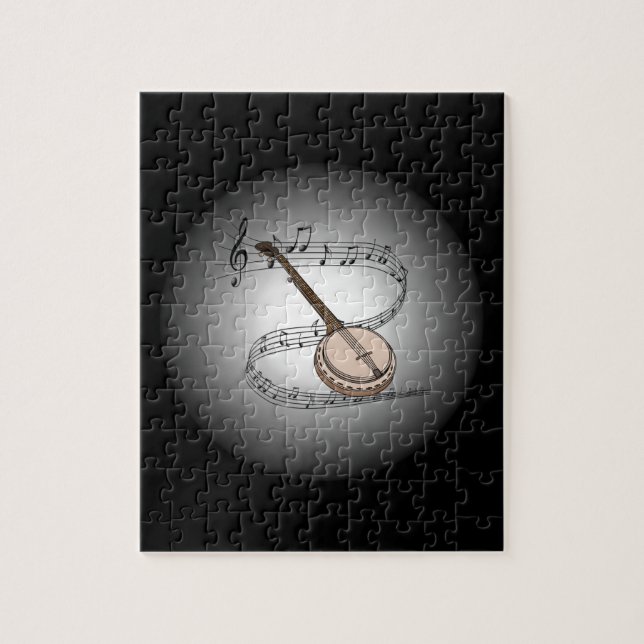 Quebra-cabeça Banjo ~ Globo Musical ~ Instrumento Musical ~ (Vertical)