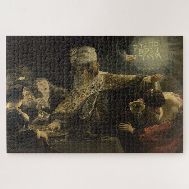 Quebra-cabeça Banquete de Belshazzar: Rembrandt van Rijn Edition (Horizontal)