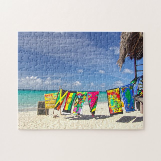 Quebra-cabeça Bar da Praia Jamaica. (Horizontal)