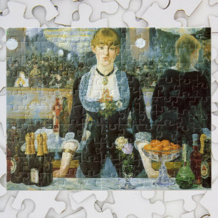 Quebra-cabeça Bar no Folies Bergere por Manet, arte do vintage