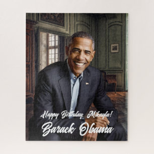 Quebra-cabeça Barack Obama 44 Presidente Birthday