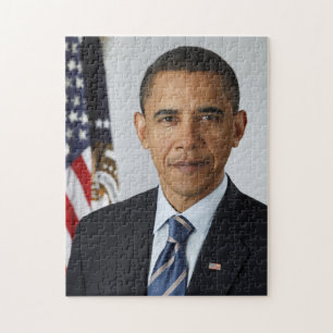 Quebra-cabeça Barack Obama Presidente dos EUA Casa Branca Retrat