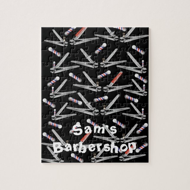 Quebra-cabeça Barbershop Clippers Barber Pole (Vertical)