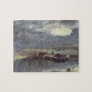 Quebra-cabeça Barcas de John Constable no Stour com Dedham C