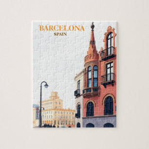 Quebra-cabeça barcelona espanha Art Vintage