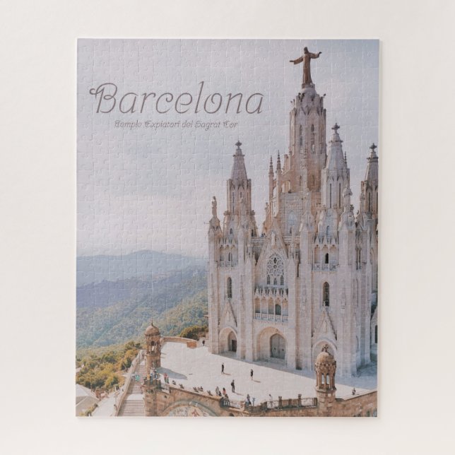 Quebra-cabeça Barcelona Spain Temple Expiatori del Sagrat Cor (Vertical)
