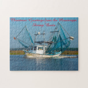 Quebra-cabeça Barco de Camarão Mississippi.
