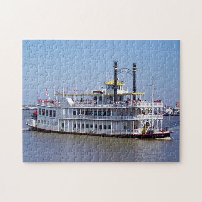 Quebra-cabeça Barco fluvial New Orleans Louisiana. (Horizontal)