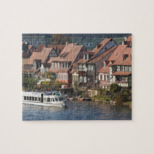 Quebra-cabeça Barco turístico em Little Venice e Rio Regnitz