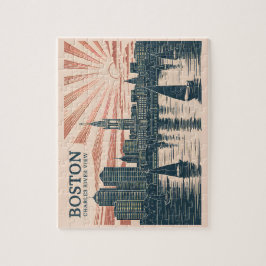 Quebra-cabeça Barcos a vela de Boston retrorreflectores Arte em 