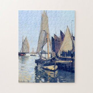 Quebra-cabeça Barcos à vela em Honfleur Monet Fine Art