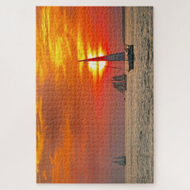 Quebra-cabeça Barcos à vela em Key West, Florida, Sunset