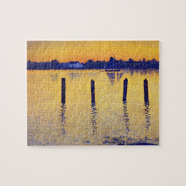 Quebra-cabeça Barcos à vela no rio Escalda (Bélgica) (Horizontal)